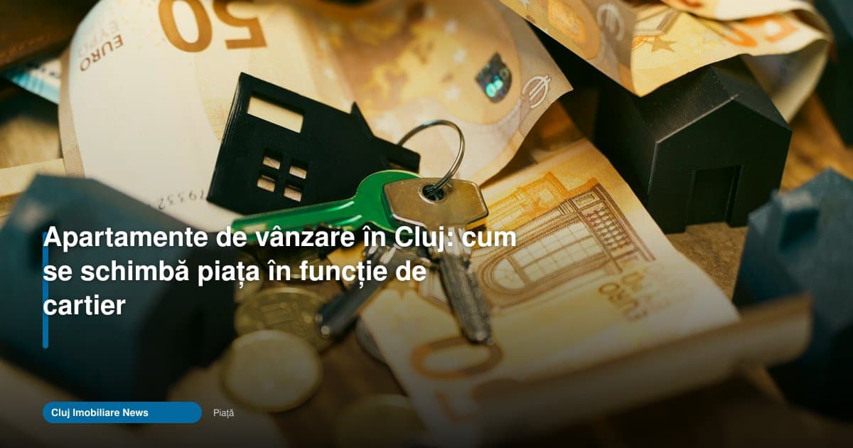 Apartamente de vanzare Cluj: piața diferă puternic pe cartiere