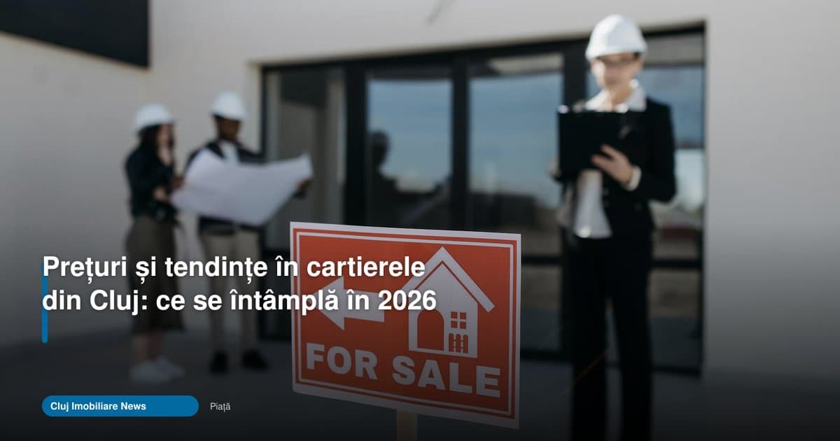 Cum arată cartiere cluj preturi 2026 în piața locuințelor