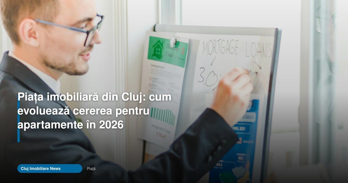 Piața imobiliară Cluj 2026: cererea pentru apartamente rămâne ridicată