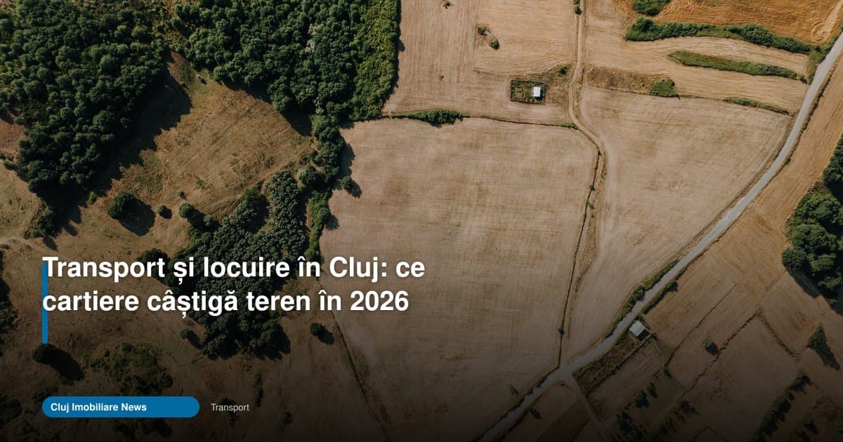 Cartiere Cluj transport: unde cresc cererea și prețurile în 2026