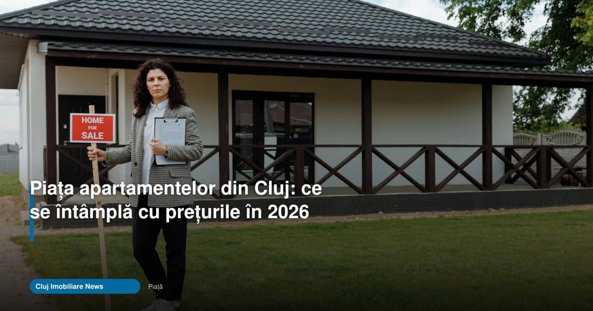 Piața apartamentelor din Cluj în 2026: prețuri sub presiune